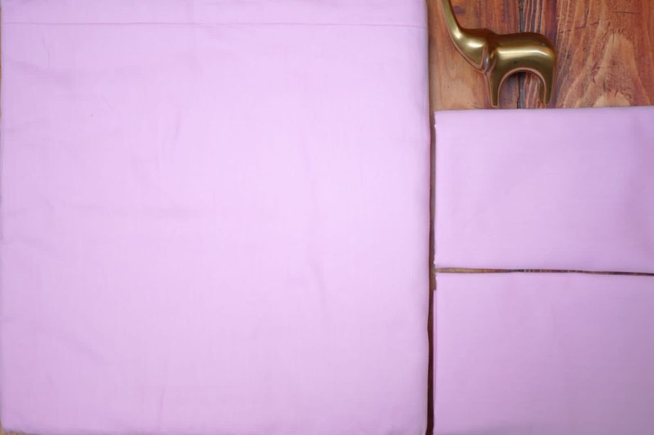 Solid Plain King size bedsheet pink