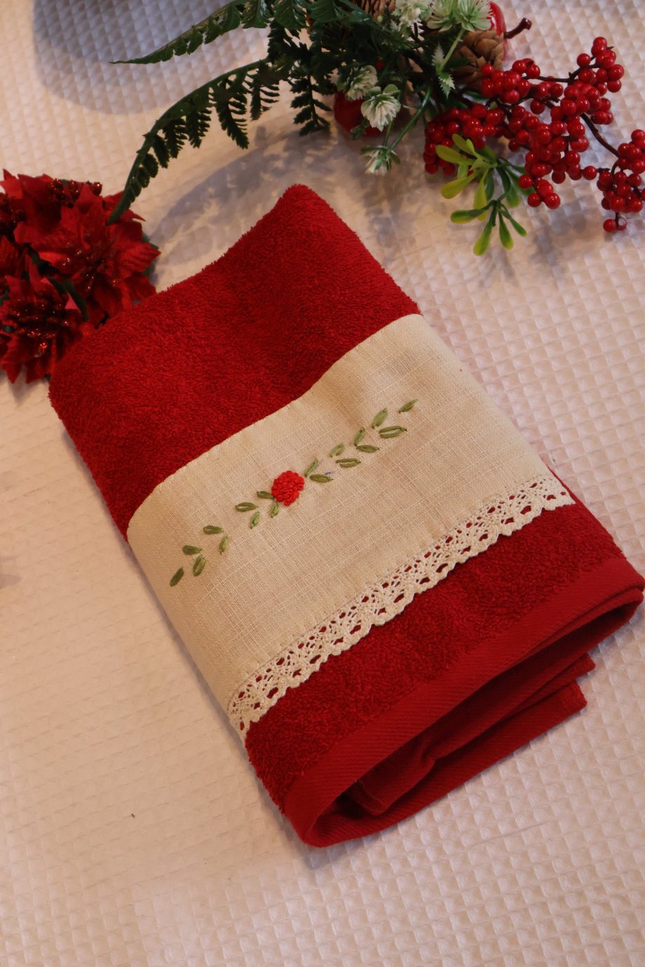 X'MAS : Embroidery turkey towels