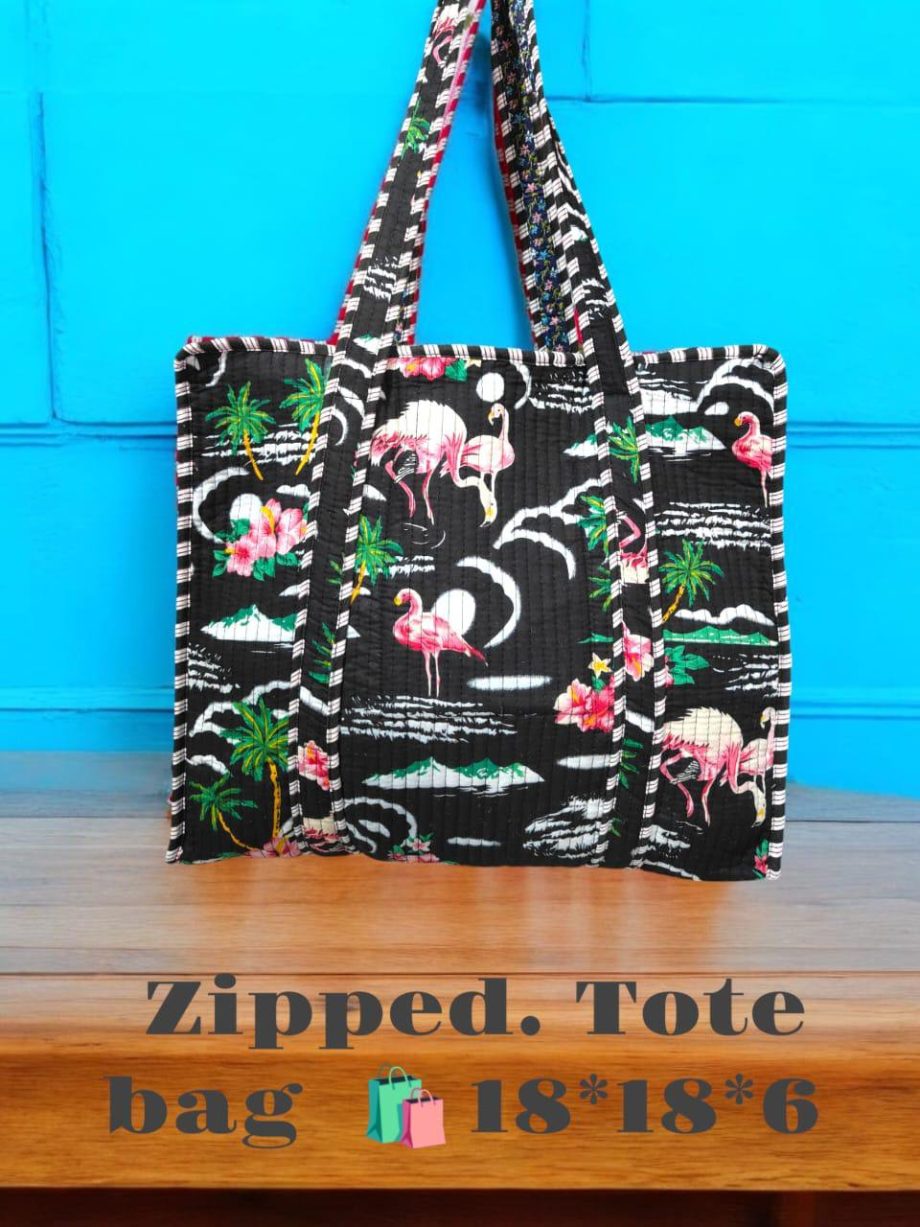 Quilted tote bags