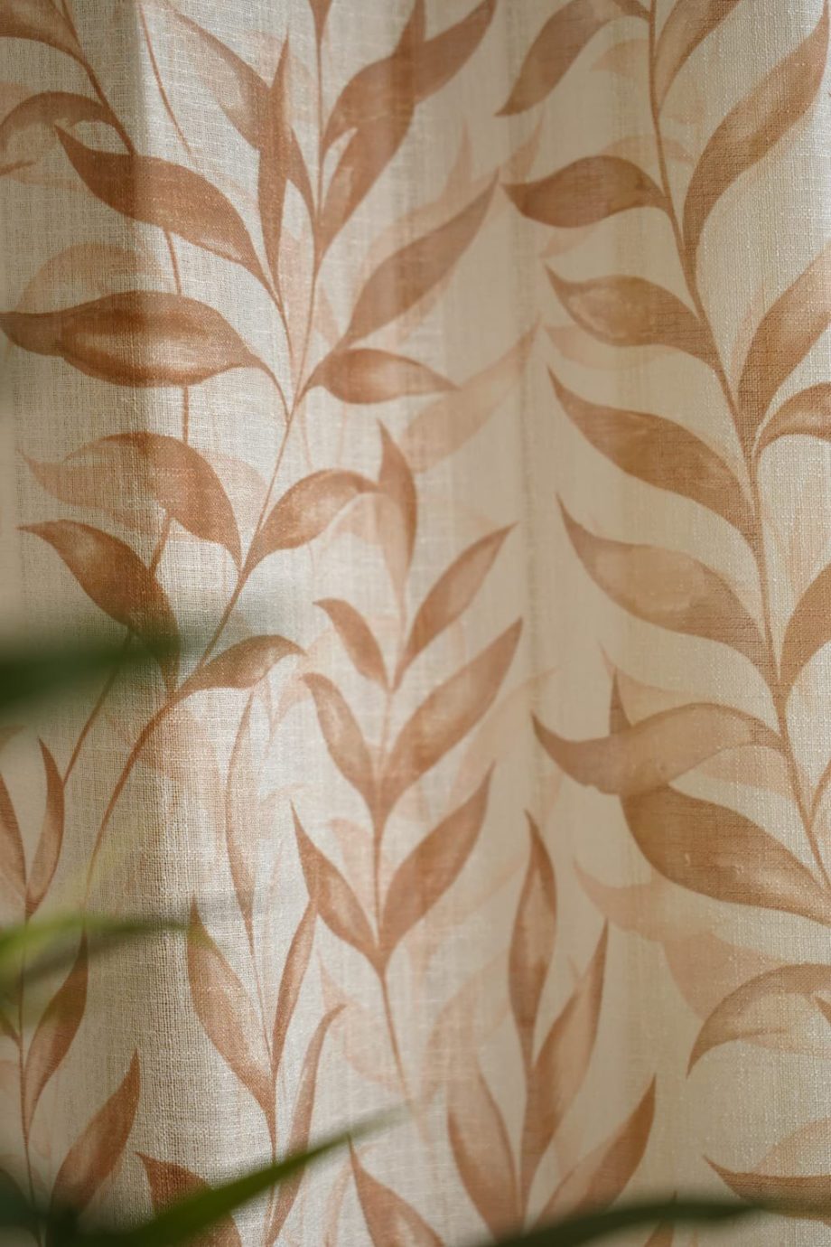 Printed sheer curtains