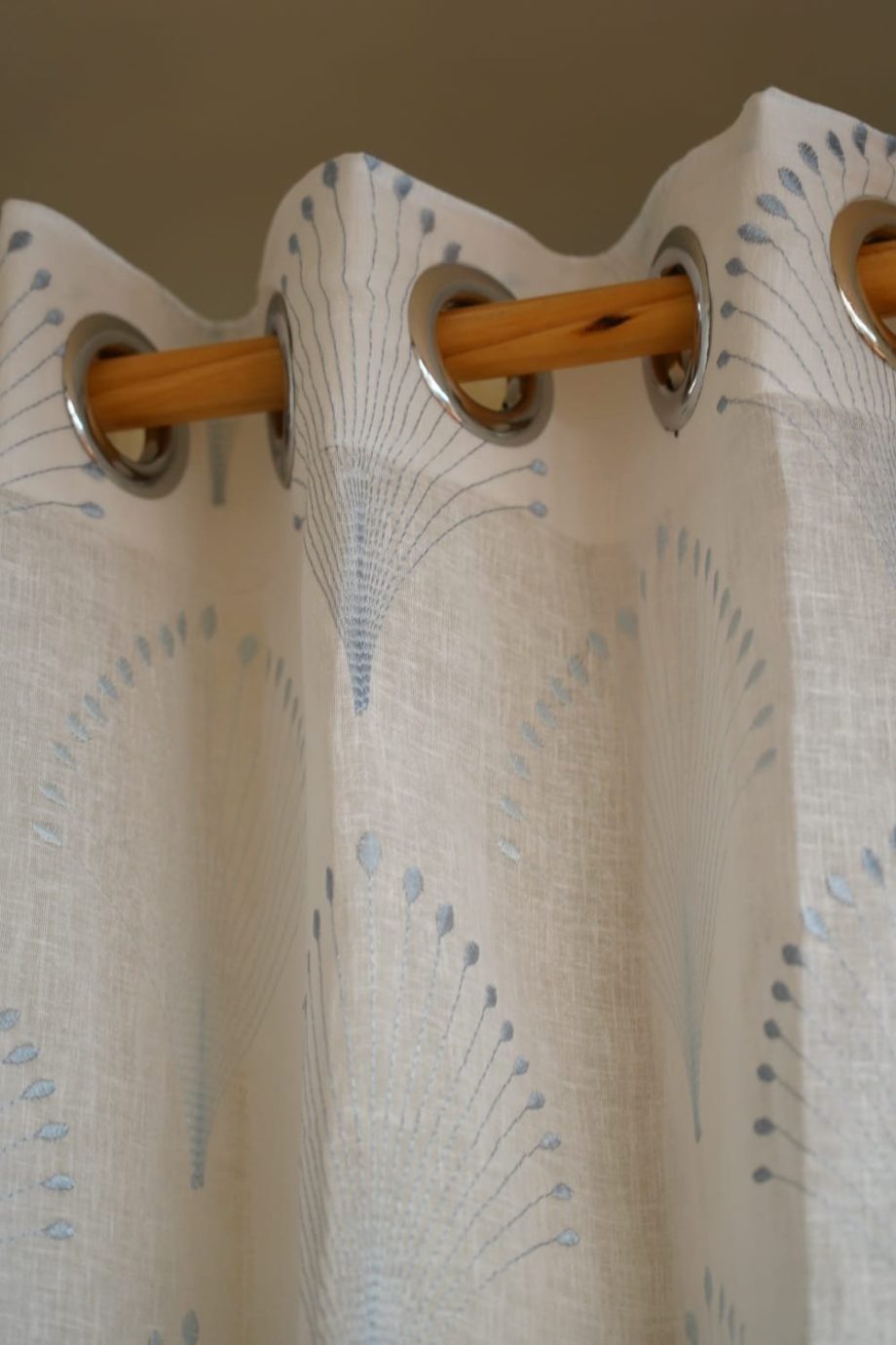 Embroidery sheer Curtains