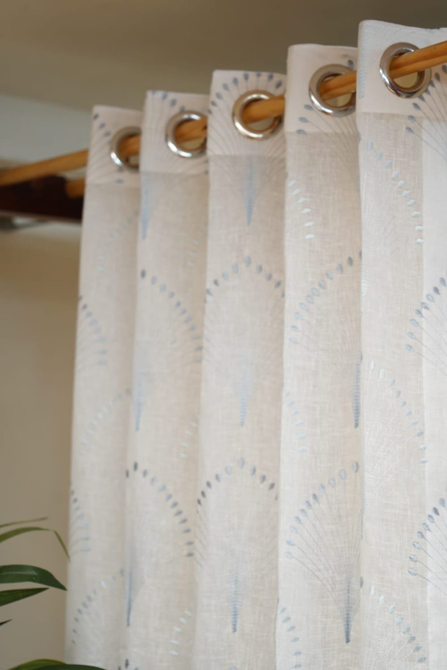 Embroidery sheer Curtains