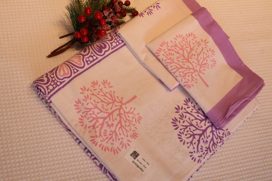 King :Handblock Cotton Printed Bedsheet