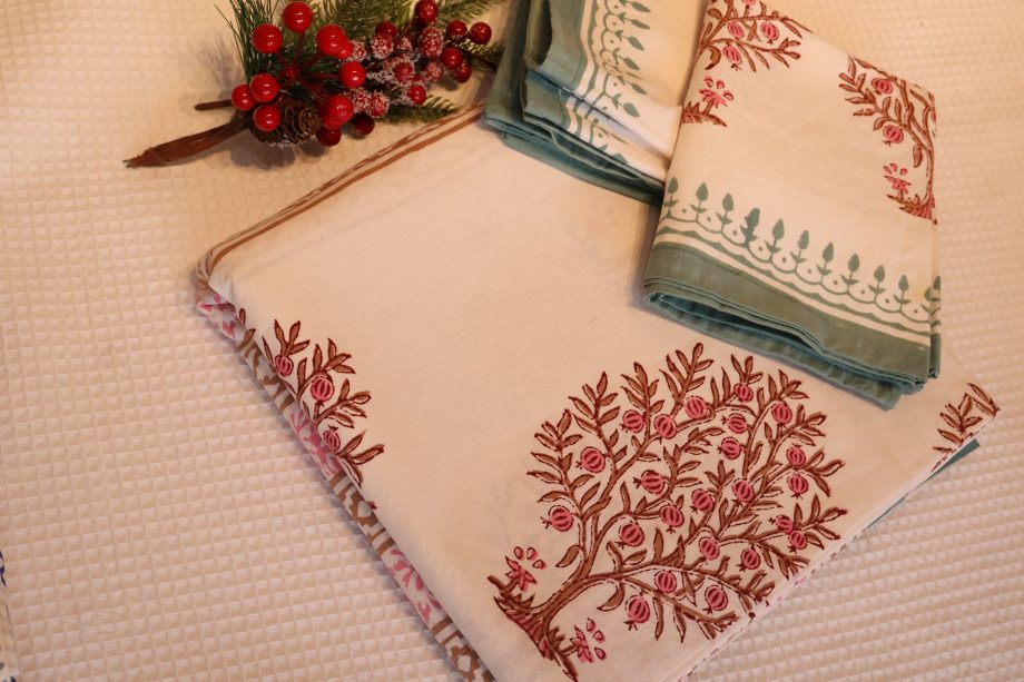 King :Handblock Cotton Printed Bedsheet