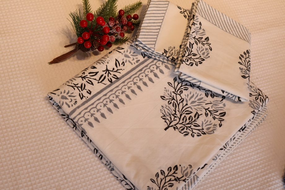 King :Handblock Cotton Printed Bedsheet